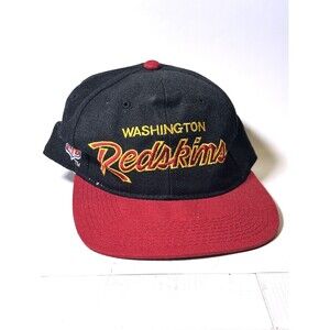 Vintage Washington Redskins Script Hat Snap Back NFL Football SPORTS SPELLOUT